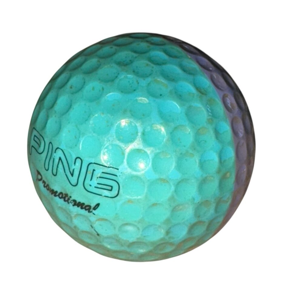 PING GOLF BALL-PURPLE /TEAL PING PROMOTIONAL LOGO RARE
